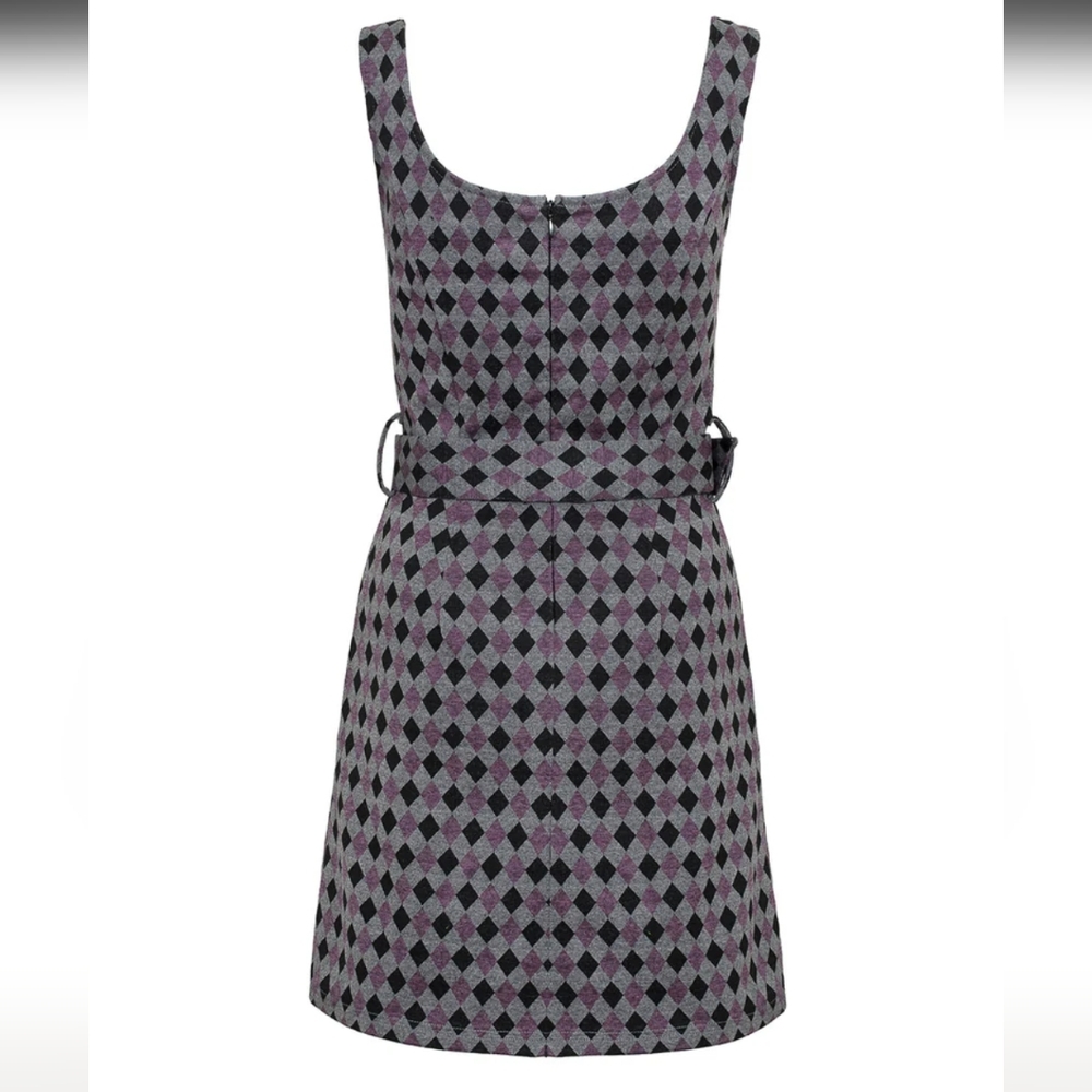 Disturbia Clowntears Belted Pinafore Dress - Picture 4 of 7